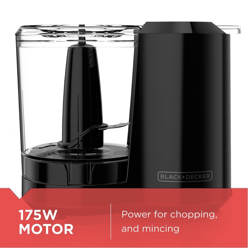 BLACK+DECKER, Improved Assembly, HC300B FreshPrep 3-Cup Electric Food Chopper, capacity