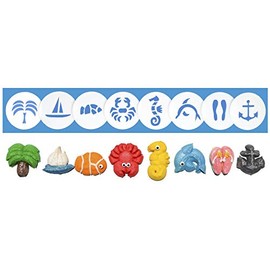 Beach & Nautical 8 Disk Set for Cookie Presses