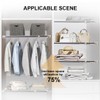 Hershii Tension Shelf Expandable Rod Closet System Heavy Duty Clothes