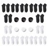 Edison Brain 95% Cotton Disposable Compression Socks, Set of 20,