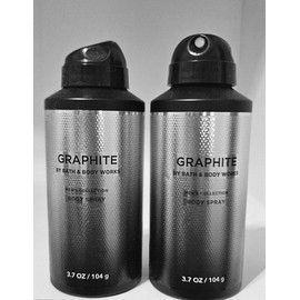 Bath & Body Graphite Body Spray for Men, 3.7 oz, Pack of 2