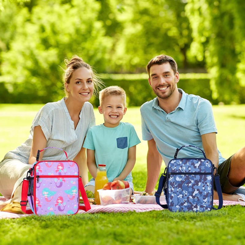 Maidyna Kids Lunch Bag, Reusable Lunch Bag with Adjustable Strap,