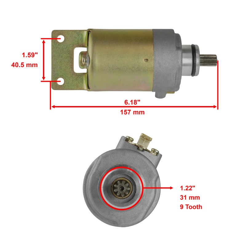 Caltric Starter and Relay Solenoid for Polaris Phoenix 200 2005-2021