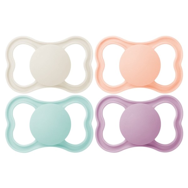 MAM Air Matte Pacifiers, for Sensitive Skin, Best Pacifier for Breastfed Babies, Girl Pacifiers, 16+ Months, 4 Count