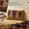 VHC Brands Connell Heart Pillow 9.5x14, Cotton Pillow With Polyester