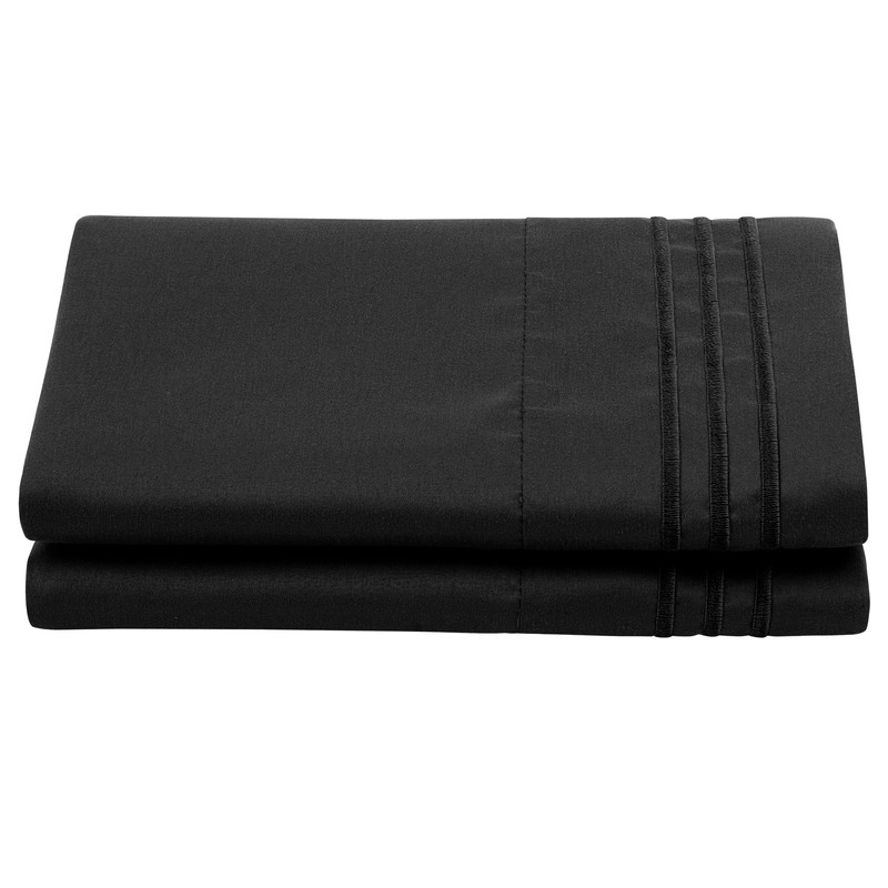 PiccoCasa Brushed Microfiber Pillowcases 2 Pack Soft Breathable Pillow Covers