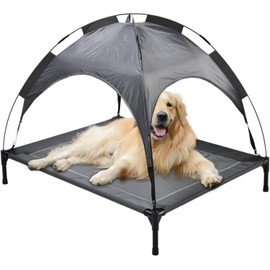 Made4Pets Elevated Cooling Dog Cot for All Dog Sizes – Portable, Breathable Mesh Bed with Metal Frame, Slip-Resistant Feet, Washable & Collapsible – Perfect for Indoor, Outdoor, Camping & Travel