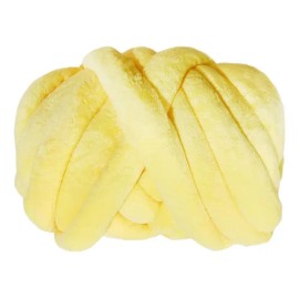 Hilo Grueso, Hilo Tubular Para Tejer A Mano, Amarillo