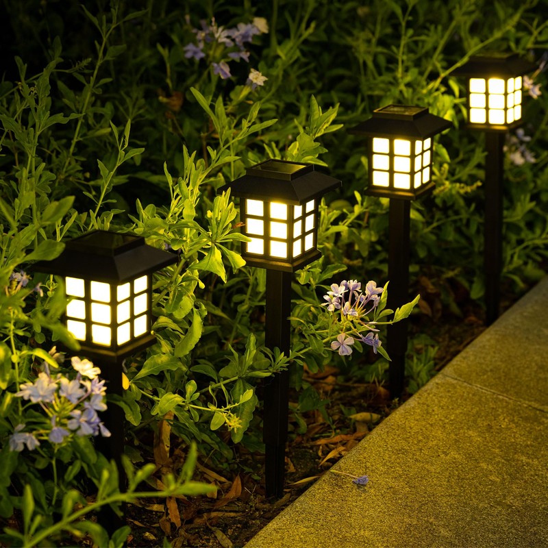 SOLPEX 16 Pack Solar Outdoor Lights, Path Lights, Walkway Lights