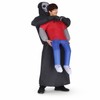 Inflatable Ghost Costume for Adults – Funny Black Robe Halloween