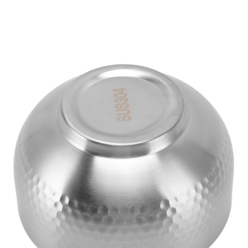 Stainless Steel Bowl 2 Layer Rustproof Thermal Insulation for Rice