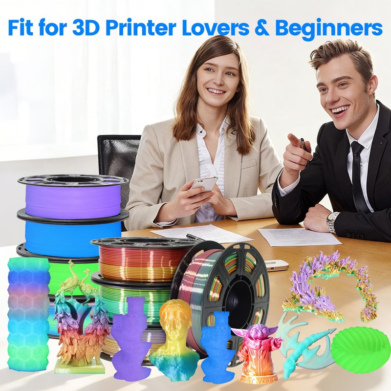 MIKA3D 8 Spools Different Popular Colors 3D Printing Filament PLA