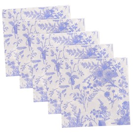 CHILDWEET Leaf Printed Napkins Soft Household Napkins for Parties Weddings and Dinners with Each for Elegant Table Settings
