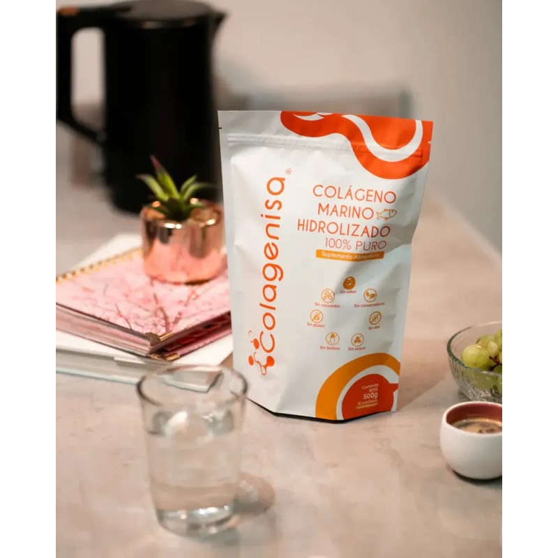 Colágeno Hidrolizado Marino Colagenisa 500g En Polvo Sin Sabor