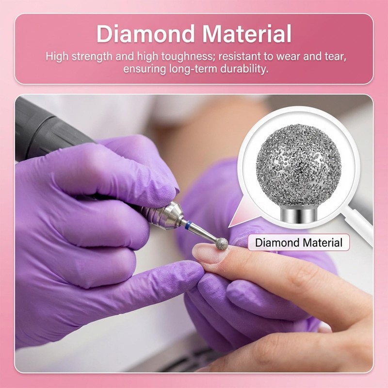 3 PCS Cuticle Bit for Nail Drill Set, Cuticle Nail