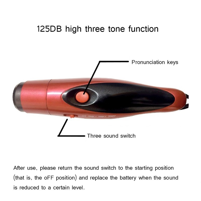 Professional Three Tone Electronic Whistle Referee Plastic Whistle for Outdoor