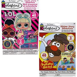 The Original Colorforms Sticker Story Adventures, 2-Pack Bundle