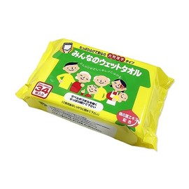 [Set of 6] Wako Paper 656001 Towel for Everyone, Set of 34, 6-Piece Cleaning Towel, Large, Thick Type, Gentle on the Skin, Peach Leaf Extract Formulation, Gentle on the Skin, Body Wipes for Those Who