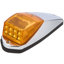 Maxxima LED Amber Cab Marker for Trucks and Heavy Duty with Chrome Housing