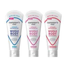 Summer's Eve Ultimate Smell Protection, Whole Body Cream Deodorant, Blissful Escape (3oz), Simply Sensitive (3oz), & Fresh Scent (3oz) (1ea)