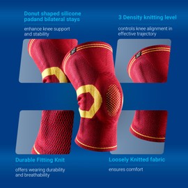 LP SUPPORT X-TREMUS 170XT Kompressions-Kniebandage (Kniestütze), Größe:S, Farbe:schwarz