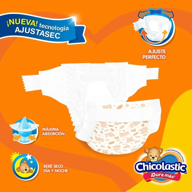 Pañales Chicolastic Classic Talla 2 Unisex