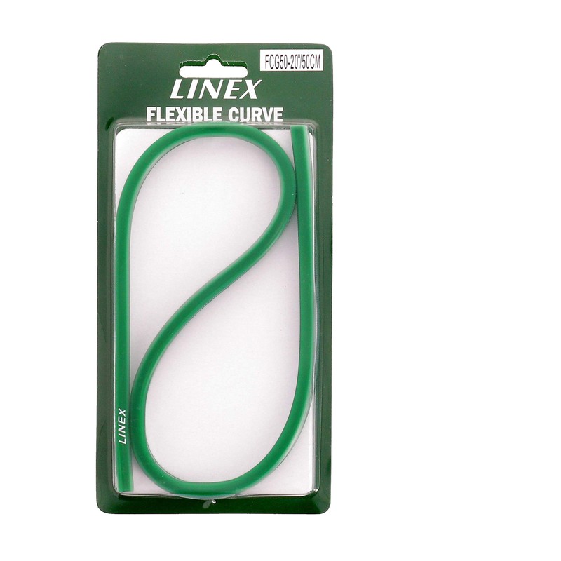 50cm Flexible Ruler, Linex Bendy Ruler with Tracing Edge