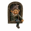 Tree Hugger Gnome Statue for Outdoor Decor – Funny Resin