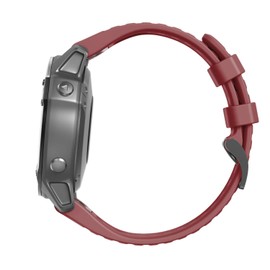 Fleshy Leaf 22mm Band Bracelet Strap Compatible for Garmin Fenix 7,Fenix 6,Fenix 6 Pro,Fenix 5,Fenix 5 Plus,Approach S60 S62,Forerunner 935 945,Quick Release Strap Wristband (Red)