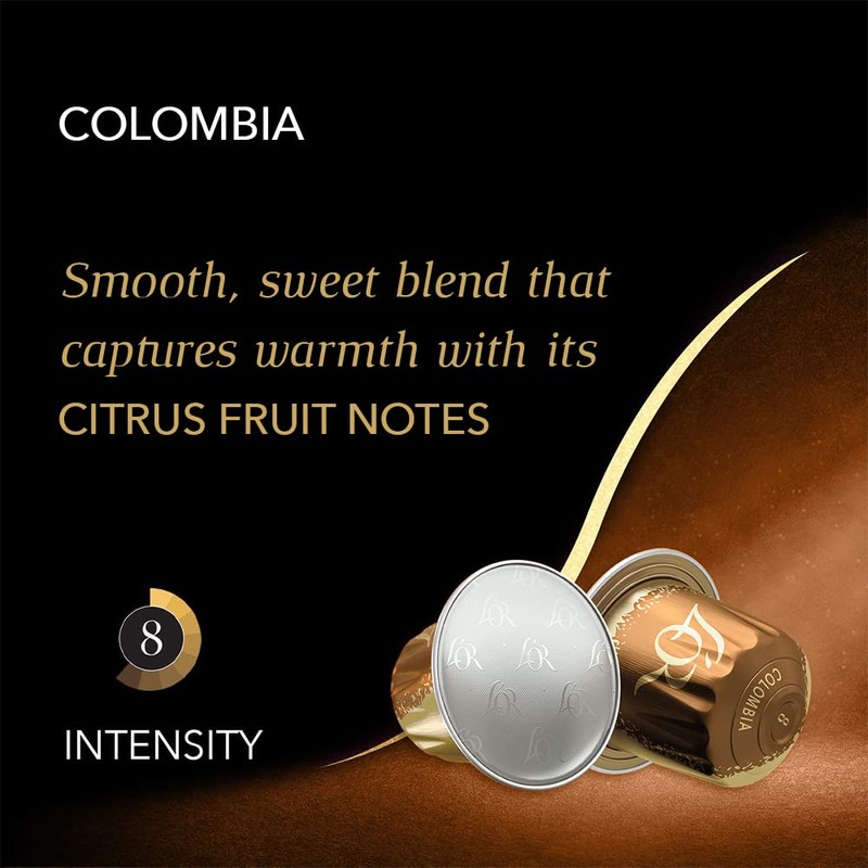 L'OR Origins Colombia Coffee Pods x10 (Pack of 10, Total