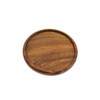 speed mao Natural Wood Round Coasters Set of 5 Brown