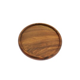 speed mao Natural Wood Round Coasters Set of 5 Brown