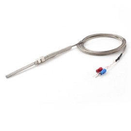 IIVVERR 2 Meters Cable Temperature Controller K Type Thermocouple Probe 5 x 53mm (Controlador de temperatura de cable de 2 metros Tipo K Sonda de termopar 5 x 53 mm