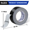RAZCC Duct Tape, 12 Rolls Black Duct Tape,Heavy Duty, Flexible,