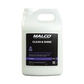 Malco Clean & Shine Interior Car Cleaner and Dressing – Restore Leather, Plastic and Vinyl Surfaces in Your Vehicle/Clean, Condition and Protect in 1 Simple Step / 1 Gallon (125901)