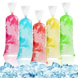 MAQIHAN 400 Ice Candy Plastic Bags - 4x12 Bolsas para bolis de hielo mexicanos Freeze Icepop Popsicle Mold Bags bolis bolsas para helados caseros Popsicle Wrappers Yogurt Ice Cream Smoothie Mold
