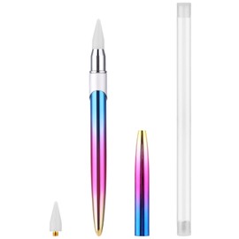 TIESOME Rhinestone Picker Tool with Wax Tip, Nail Rhinestone Picker Dotting Wax Pen Nail Dotting Tool Rhinestone Pickup Applicator Tool Gem Picker Tool for DIY Nail Art