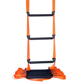 Fire Escape Ladder, 13.1 Feet Emergency Fire Ladder, 2-3 Story Homes Reusable Safety Rope Ladder for Window Balcony Tree House