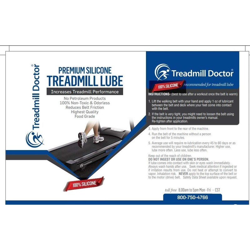 Treadmill Doctor Premium Walking Belt Lube - 1 oz