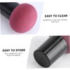 Outanaya Mushroom Shape Makeup Powder Applicators 5pcs Dual-use Dry and