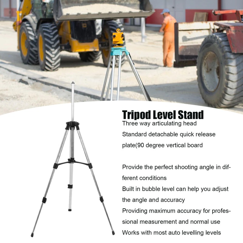 Tripod Level Stand Automatic Self Leveling Holder 4 Section Adjustable