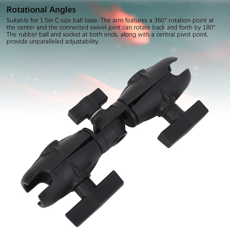 8.1 Inch Rotary Ratchet Arm with Double Socket for RAM