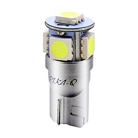 Pikakyu 30233 Toyota Rumie LED License Lamp T10 5 Row 90 lm White Aluminum Board Mount 1 Piece