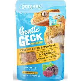 Gargeer 8oz Complete Crested Gecko Food Diet. Premium Ingredients Mix, Ready to Use Freshly Made Powder. Unique Superfood Formula, Developed & Made in The USA. Enjoy!