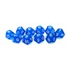 D12 Dice, 10 pcs Polyhedral Dices Set Clear 12 Sided