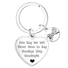Nfyxcaz Long Distance Relationship Gifts For Husband Wife Couple Keyring Christmas Birthday Gifts For Boyfriend Girlfriend Valentine's Day Gifts One Day We Will Never Have To Say Goodbye