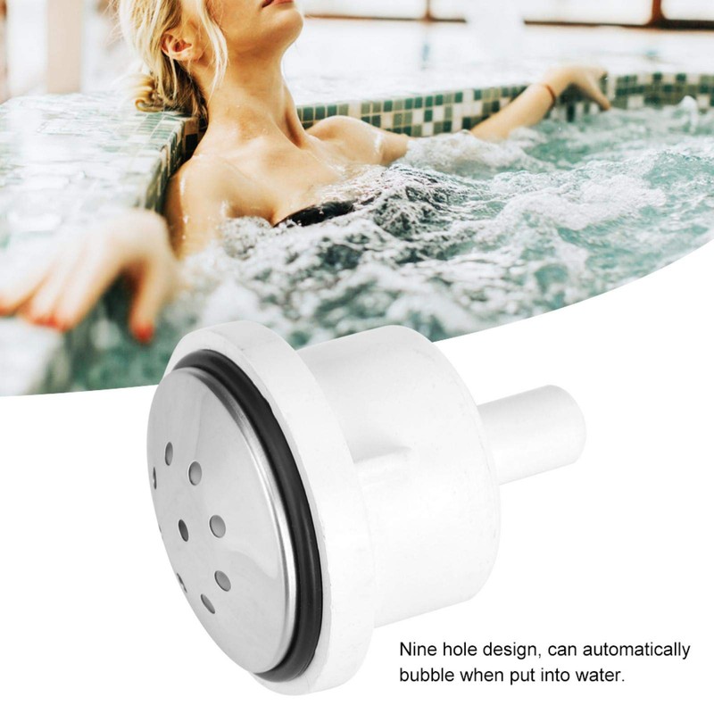 FOLOSAFENAR Spa Air Nozzle, Nine Hole Design, Removable Design, Bathtub,