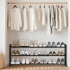 STORAGE MANIAC Long Expandable Shoe Rack, 18 Pairs Metal Wide