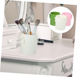 Ciieeo 3pcs Vintage Style Dual-Sided Pen Holder Sturdy Makeup Organizer for Desk for Stationery and Cosmetic Storage Easy to Clean for Home Office Use