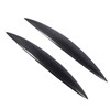 2pcs Carbon Fiber Headlight Eyebrows Left Right Glossy 3K Twill